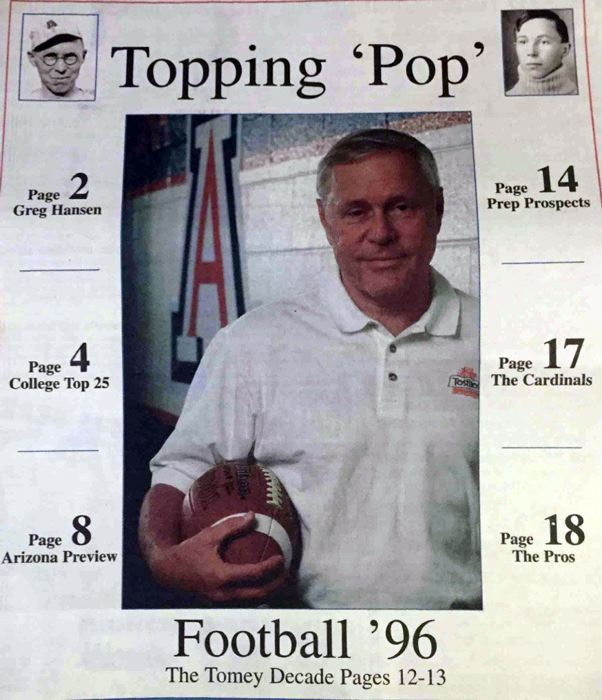 College football special section cover